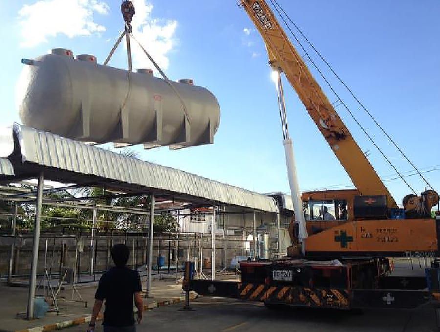 งานติดตั้งระบบบำบัดน้ำเสียชีวภาพ โรงแรมกรีนปาร์ค ยโสธร