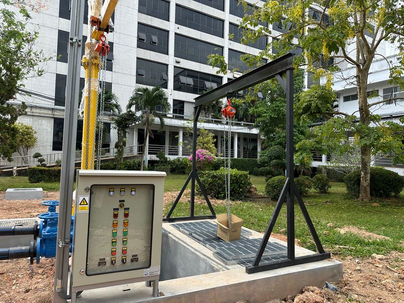 งานออกแบบและก่อสร้างระบบบำบัดน้ำเสียรวมโรงแรมและคอนโด